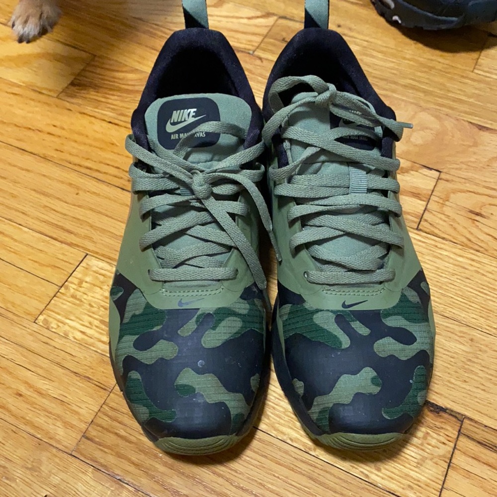 Nike Sneakers, boys size 5 , camouflage green